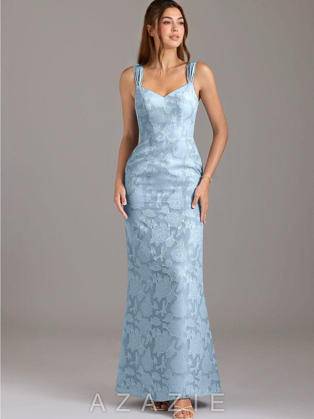 Azazie dress sky blue- Denice